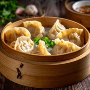 Veg Steamed Momos [6 Pieces]