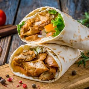 Schezwan Chicken Shawarma
