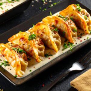 Cheese Corn White Shami Momos [6 Pieces]