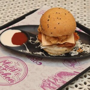 Double Chicken Single Cheese Burger